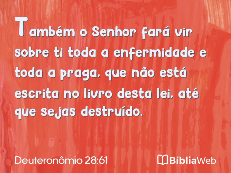 Deuteronômio 28:61 em imagem para compartilhar