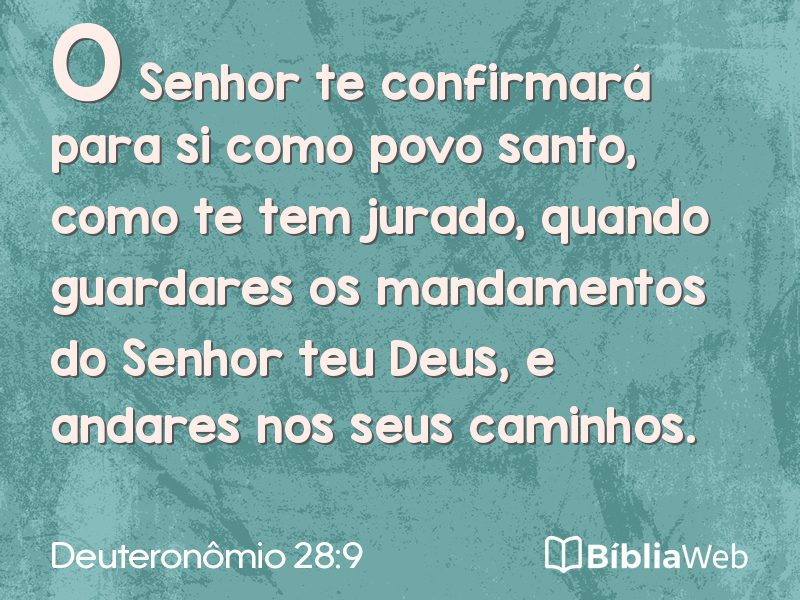 Deuteronômio 28:9 em imagem para compartilhar