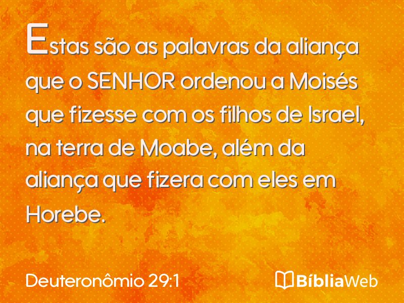 Deuteronômio 29:1 em imagem para compartilhar