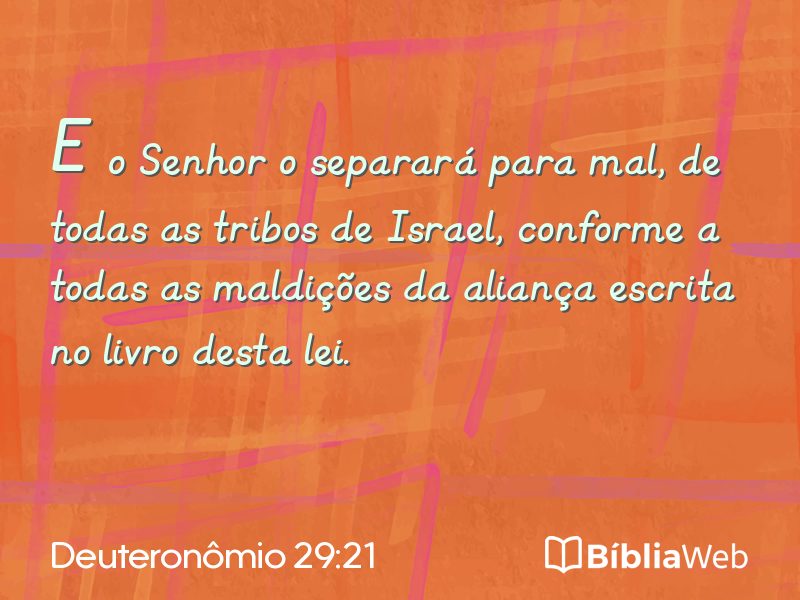 Deuteronômio 29:21 em imagem para compartilhar