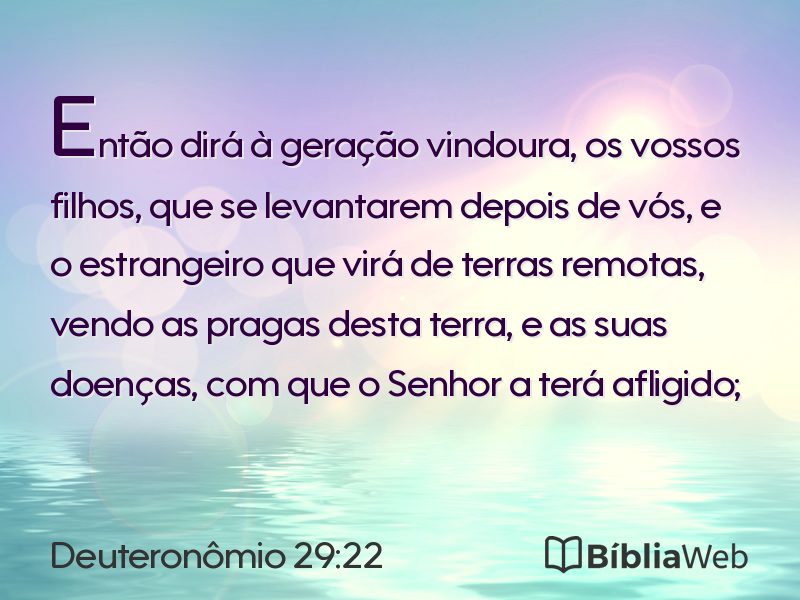 Deuteronômio 29:22 em imagem para compartilhar