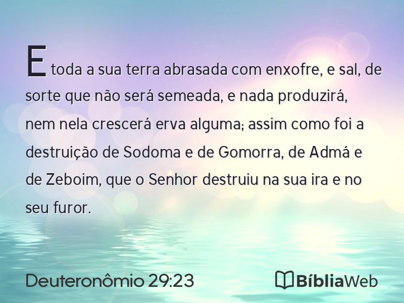 Deuteronômio 29:23 em imagem para compartilhar