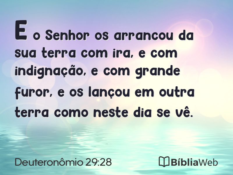 Deuteronômio 29:28 em imagem para compartilhar