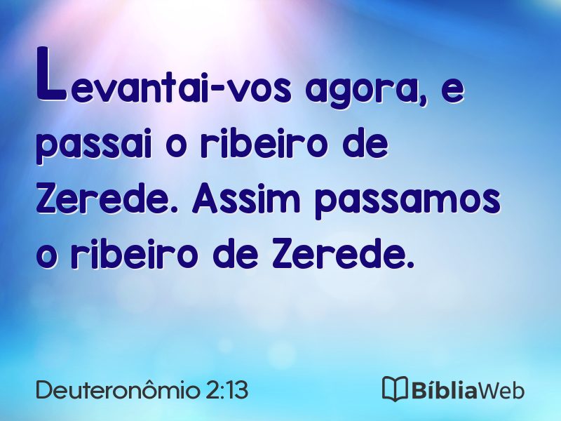 Deuteronômio 2:13 em imagem para compartilhar