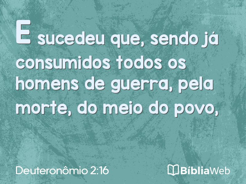 Deuteronômio 2:16 em imagem para compartilhar