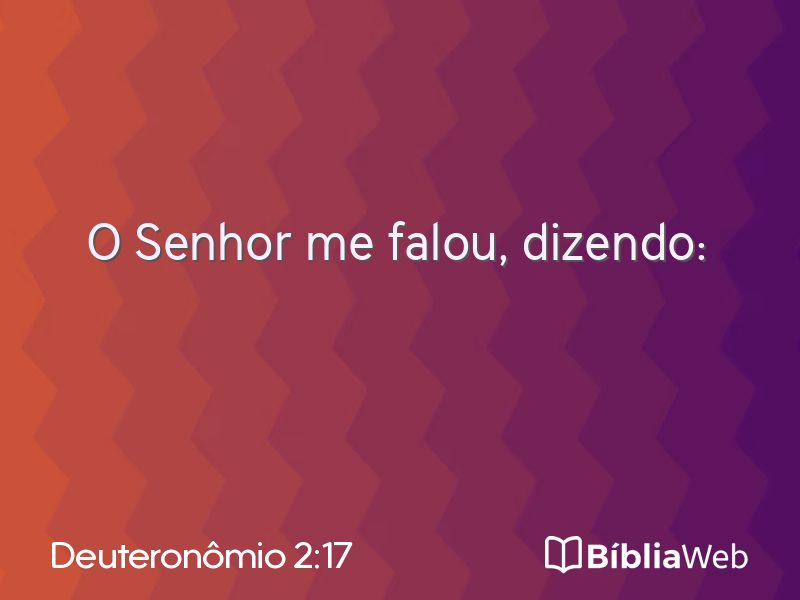 Deuteronômio 2:17 em imagem para compartilhar