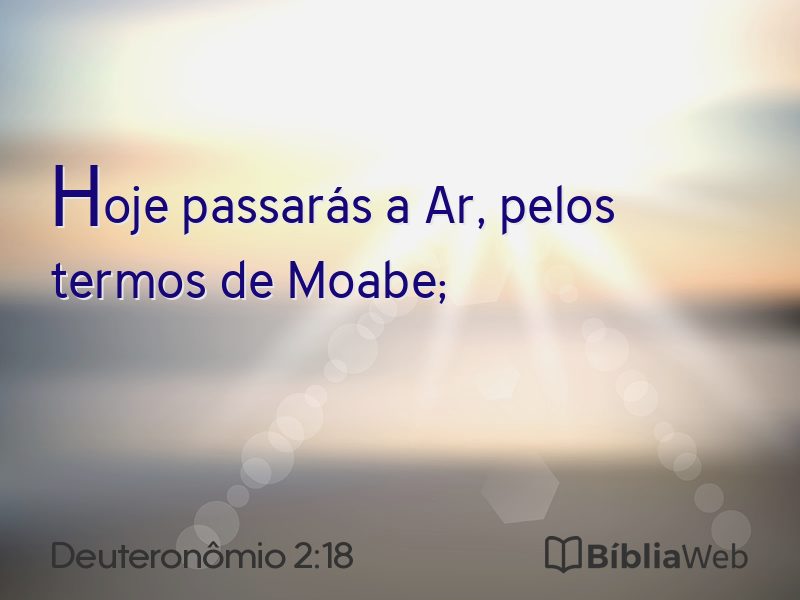 Deuteronômio 2:18 em imagem para compartilhar
