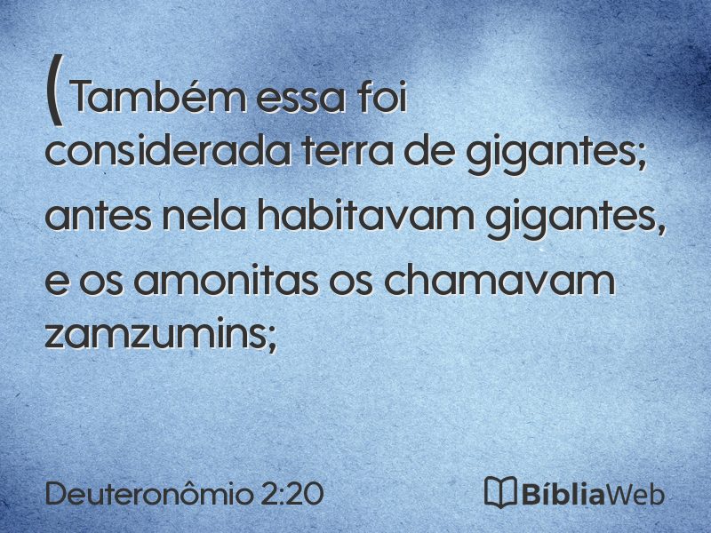 Deuteronômio 2:20 em imagem para compartilhar