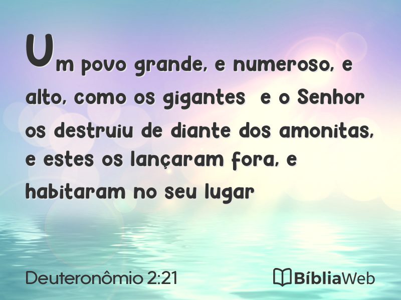Deuteronômio 2:21 em imagem para compartilhar