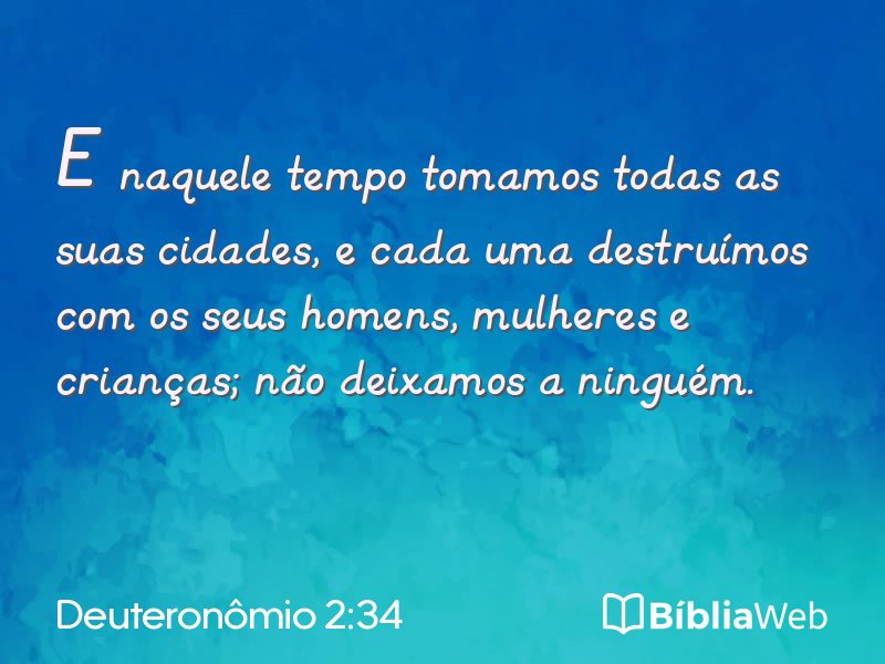 Deuteronômio 2:34 em imagem para compartilhar