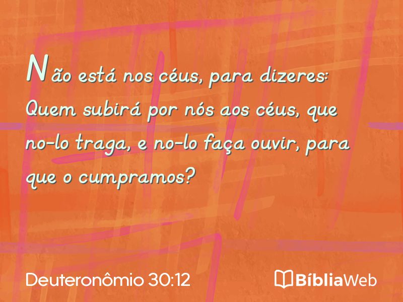 Deuteronômio 30:12 em imagem para compartilhar