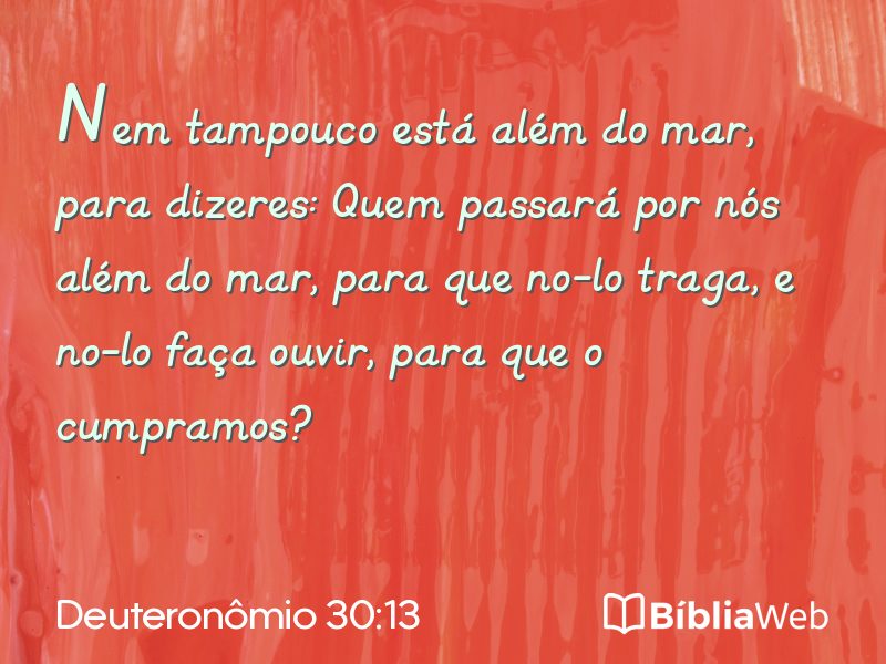 Deuteronômio 30:13 em imagem para compartilhar