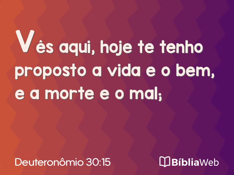 Deuteronômio 30:15 em imagem para compartilhar