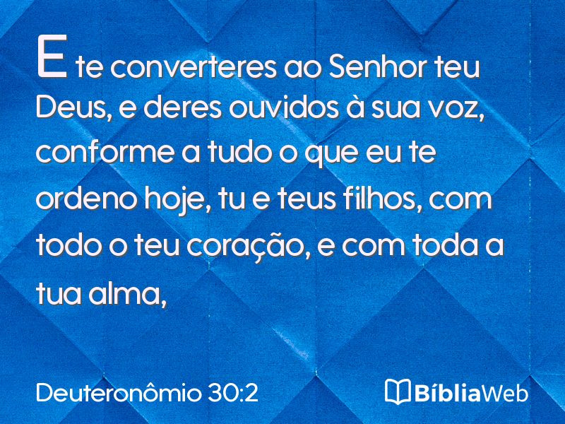 Deuteronômio 30:2 em imagem para compartilhar