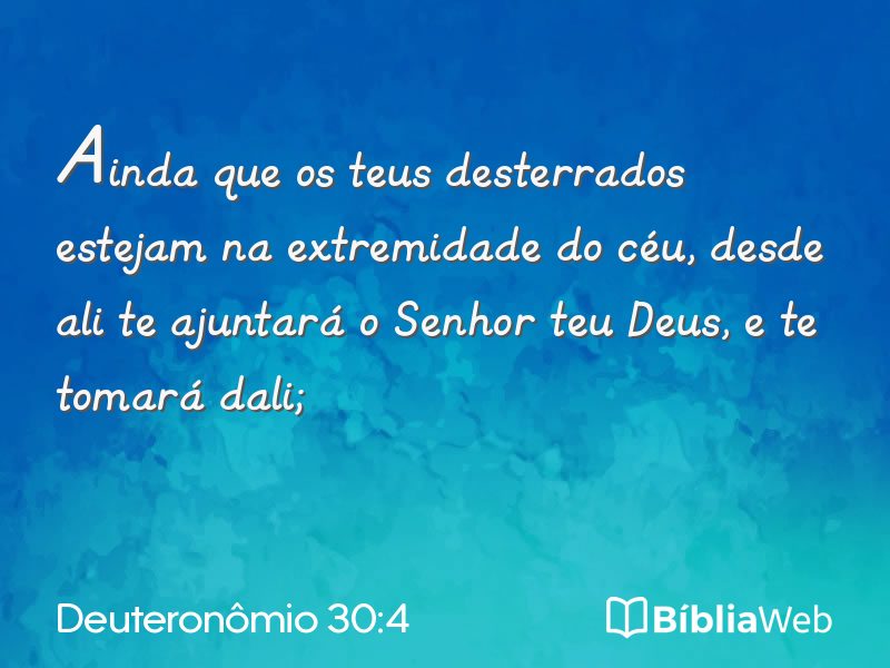 Deuteronômio 30:4 em imagem para compartilhar