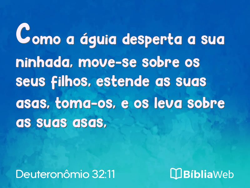 Deuteronômio 32:11 em imagem para compartilhar