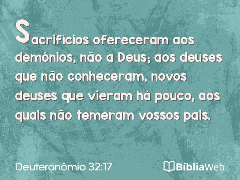 Deuteronômio 32:17 em imagem para compartilhar