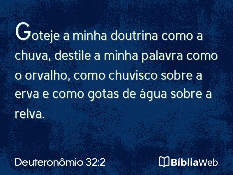 Deuteronômio 32:2 em imagem para compartilhar
