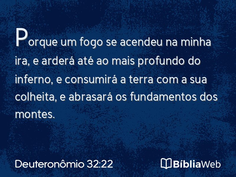 Deuteronômio 32:22 em imagem para compartilhar