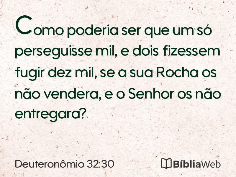 Deuteronômio 32:30 em imagem para compartilhar