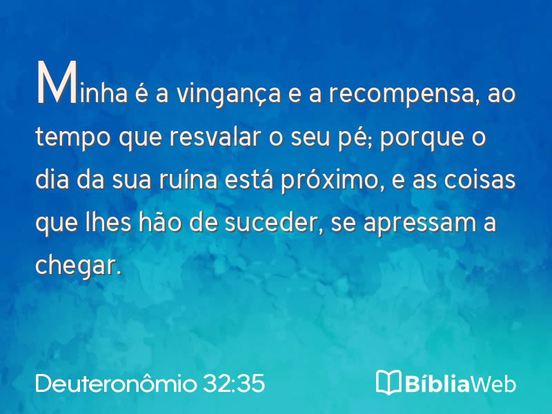 Deuteronômio 32:35 em imagem para compartilhar