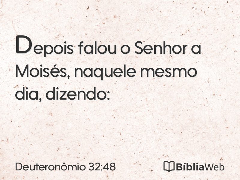Deuteronômio 32:48 em imagem para compartilhar