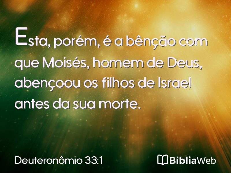 Deuteronômio 33:1 em imagem para compartilhar