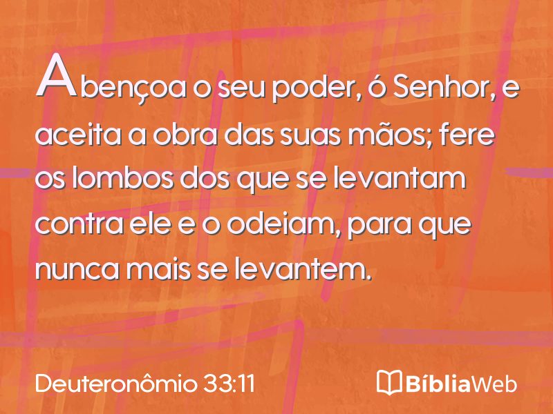 Deuteronômio 33:11 em imagem para compartilhar