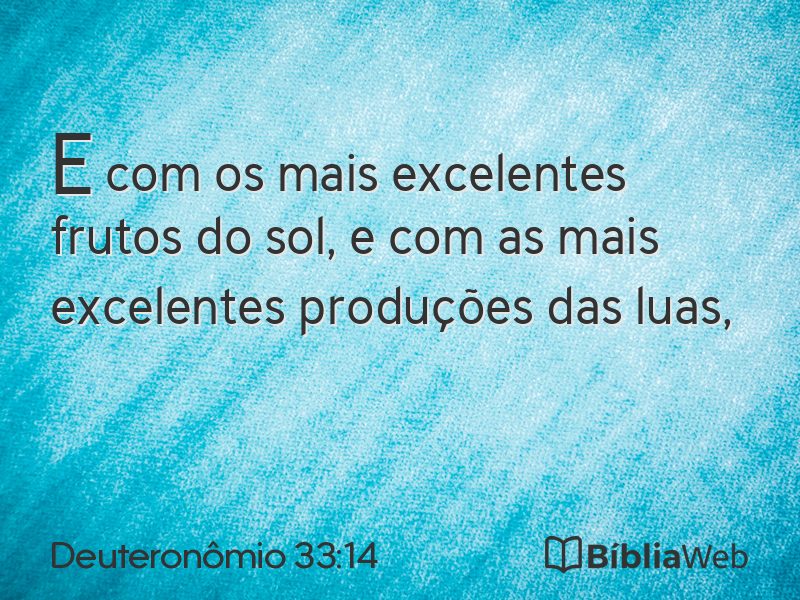 Deuteronômio 33:14 em imagem para compartilhar