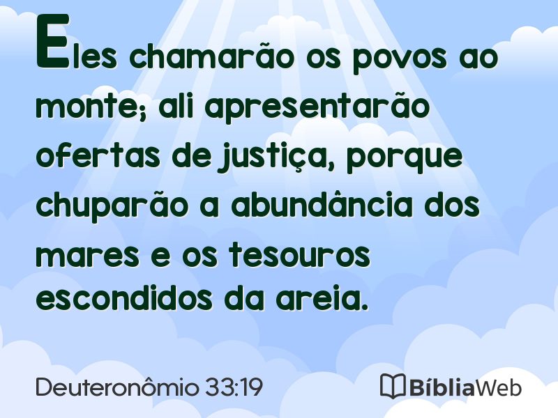 Deuteronômio 33:19 em imagem para compartilhar