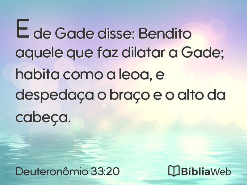 Deuteronômio 33:20 em imagem para compartilhar