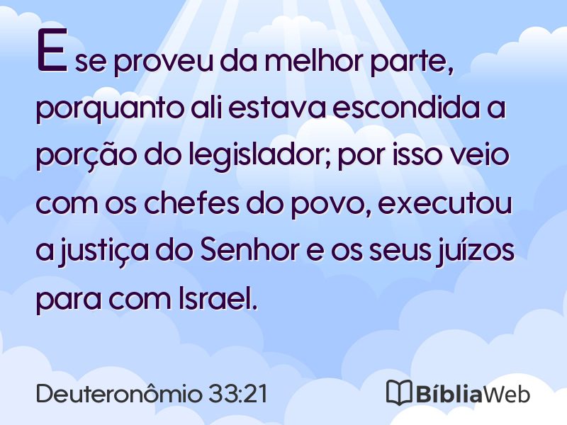Deuteronômio 33:21 em imagem para compartilhar