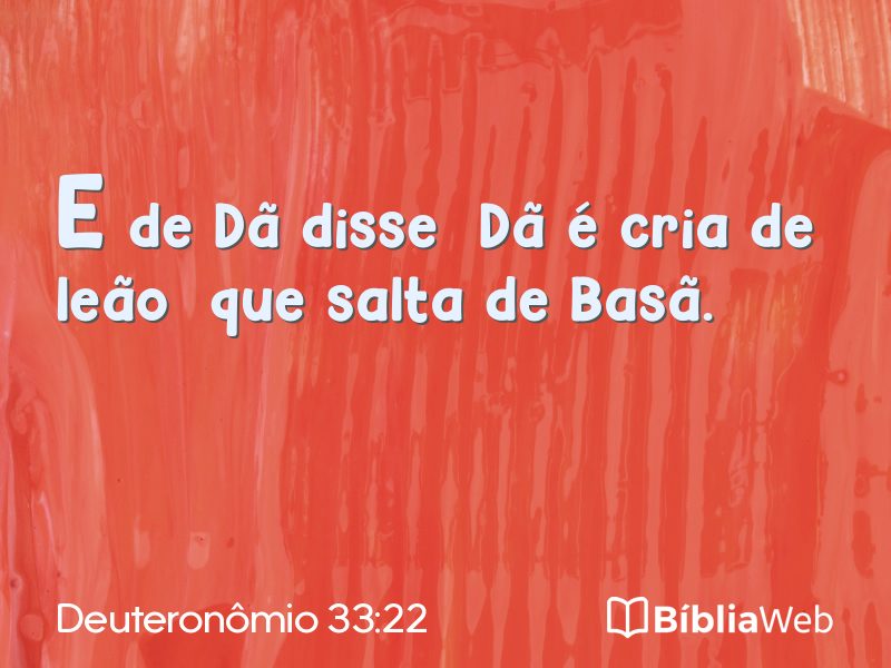 Deuteronômio 33:22 em imagem para compartilhar