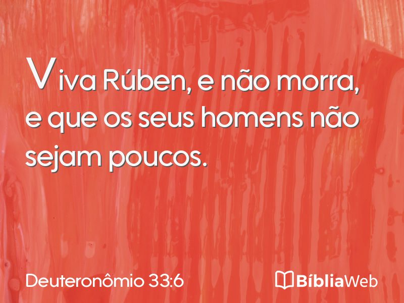 Deuteronômio 33:6 em imagem para compartilhar