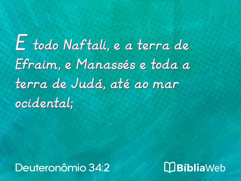 Deuteronômio 34:2 em imagem para compartilhar