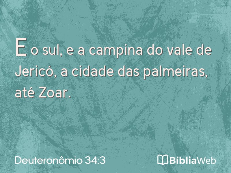 Deuteronômio 34:3 em imagem para compartilhar
