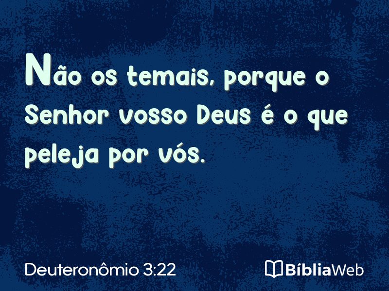 Deuteronômio 3:22 em imagem para compartilhar