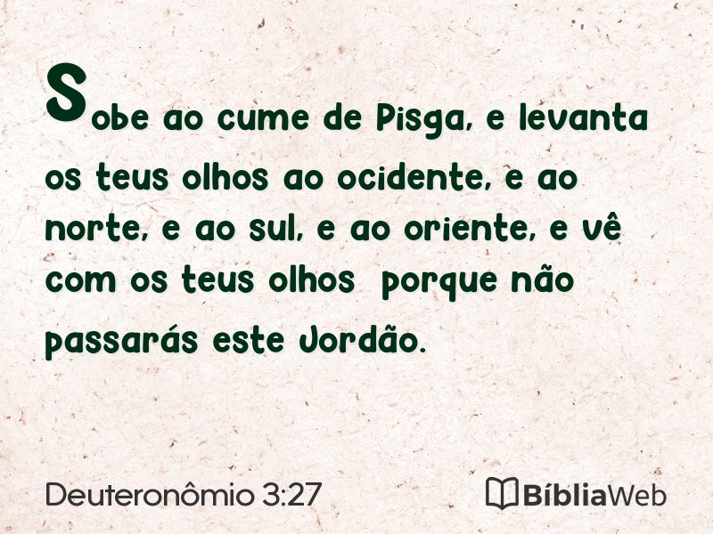 Deuteronômio 3:27 em imagem para compartilhar