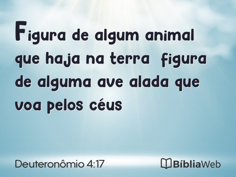 Deuteronômio 4:17 em imagem para compartilhar