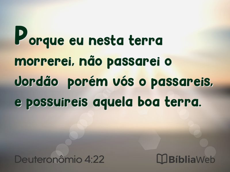 Deuteronômio 4:22 em imagem para compartilhar