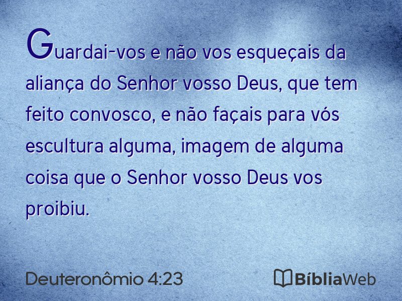 Deuteronômio 4:23 em imagem para compartilhar
