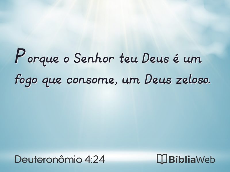 Deuteronômio 4:24 em imagem para compartilhar