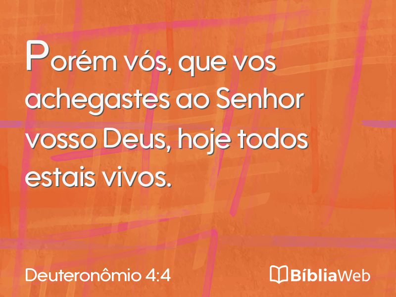 Deuteronômio 4:4 em imagem para compartilhar