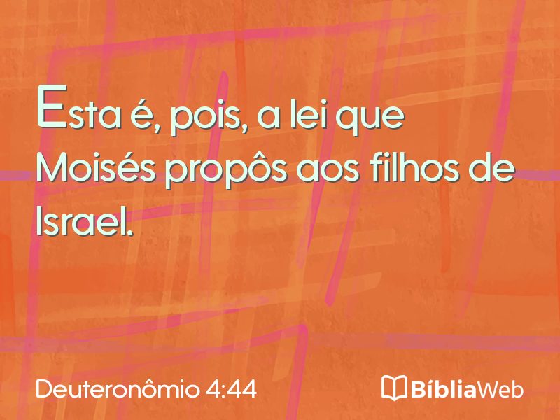 Deuteronômio 4:44 em imagem para compartilhar