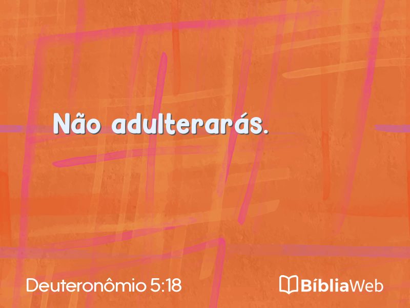 Deuteronômio 5:18 em imagem para compartilhar