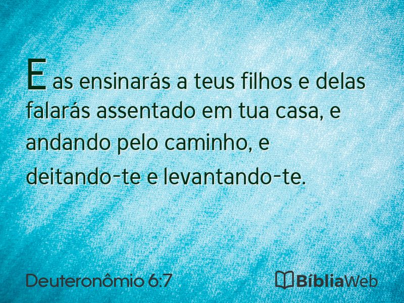 Deuteronômio 6:7 em imagem para compartilhar