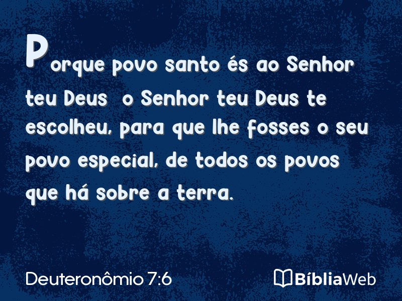 Deuteronômio 7:6 em imagem para compartilhar