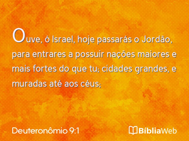 Deuteronômio 9:1 em imagem para compartilhar