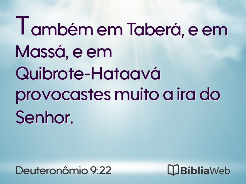 Deuteronômio 9:22 em imagem para compartilhar