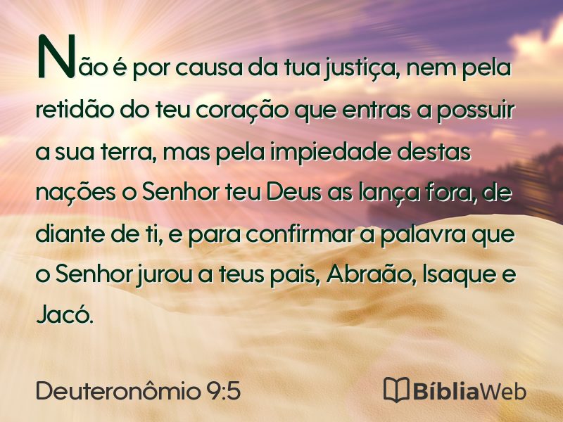 Deuteronômio 9:5 em imagem para compartilhar